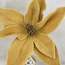 14" FELT POINSETTIA PICK 10" dia GOLD