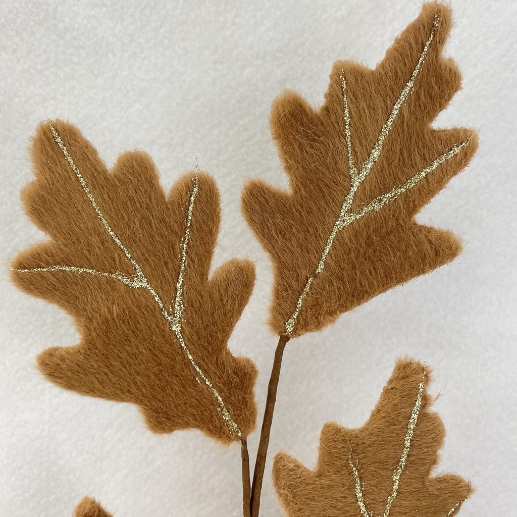 26" FELT OAK LEAF SPRAY X6