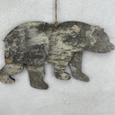 9&quot; BIRCH LOOK BEAR HANGER