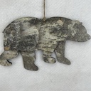 9" BIRCH LOOK BEAR HANGER