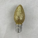 18" GLITTER LIGHTBULB PICK 4.5" BULB GOLD