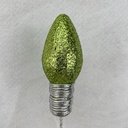 18" GLITTER LIGHTBULB PICK 4.5" BULB LIGHT GREEN