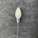 18" GLITTER LIGHTBULB PICK 4.5" BULB WHITE