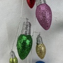 28" HANGING LIGHTBULB SPRAY X3 MULTI COLOR