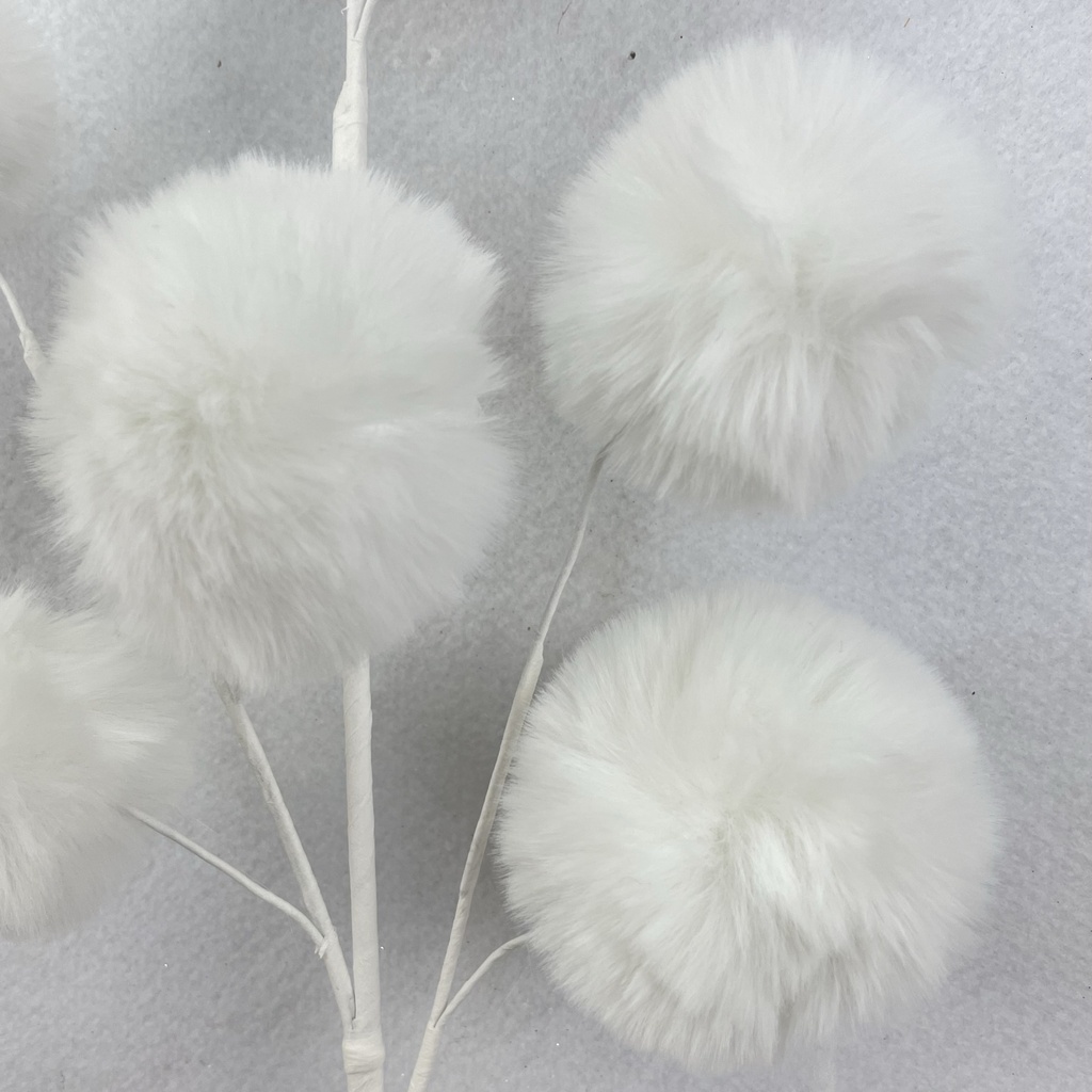 33&quot; SNOW BALL POM POM SPRAY 