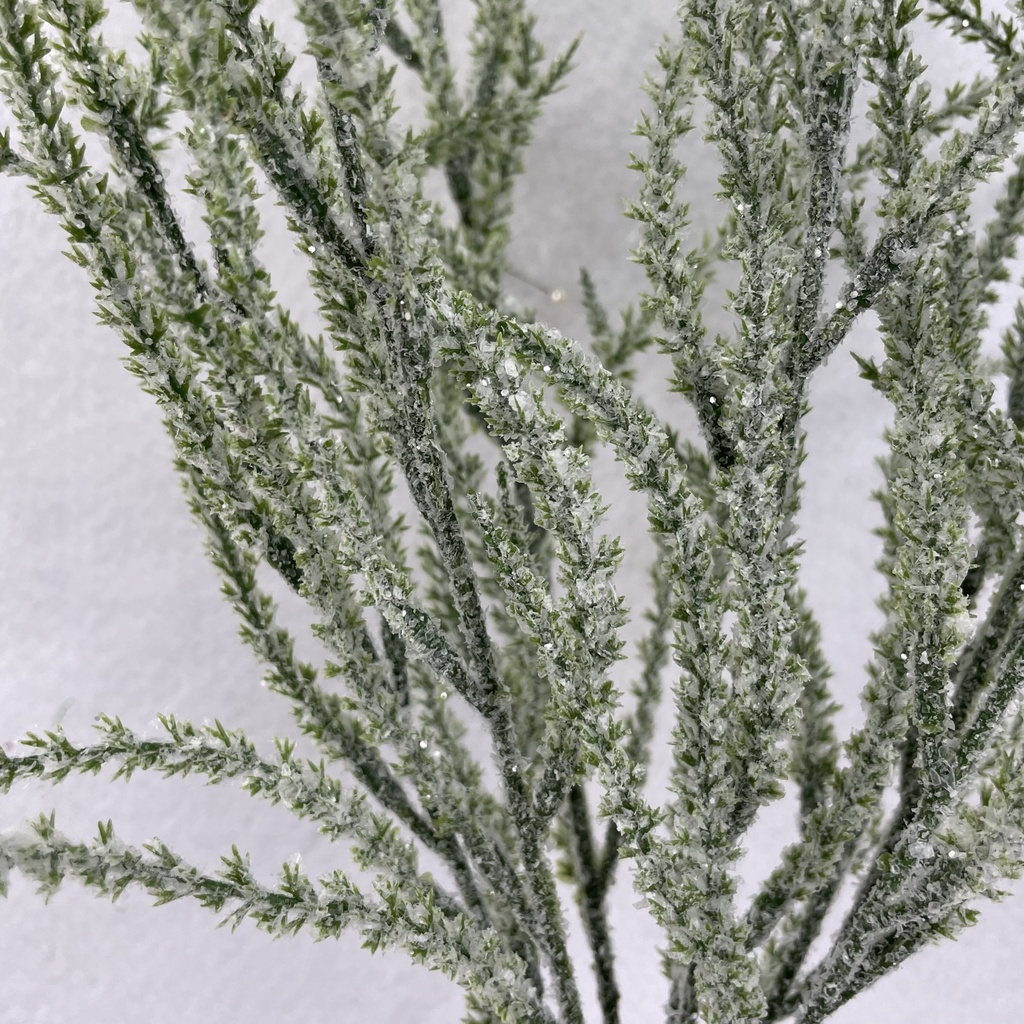 22.5" FROSTED AMARANTHUS BUSH X5 FROSTED