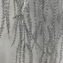 36&quot; METALLIC AMARANTHUS HANGING BUSH X5 SILVER