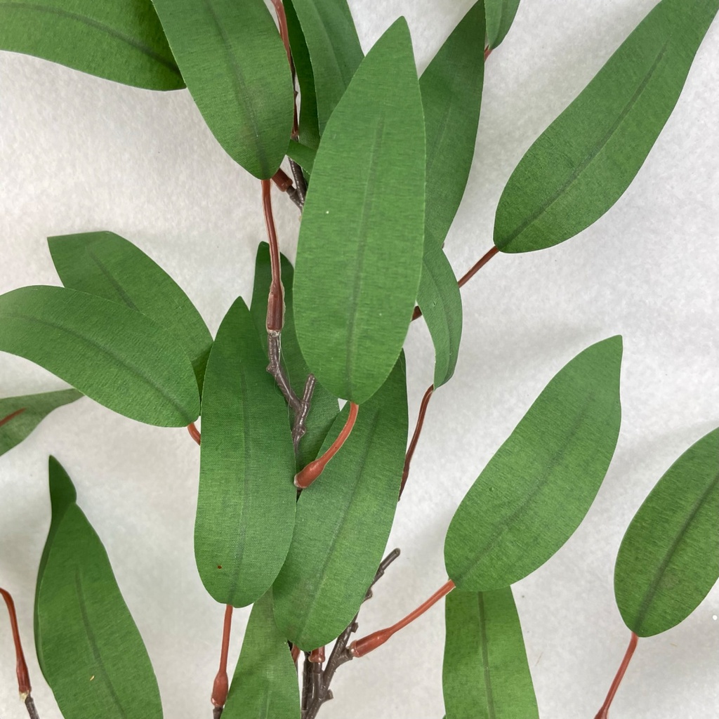 35" LONG LEAF EUCALYPTUS SPRAY GREEN