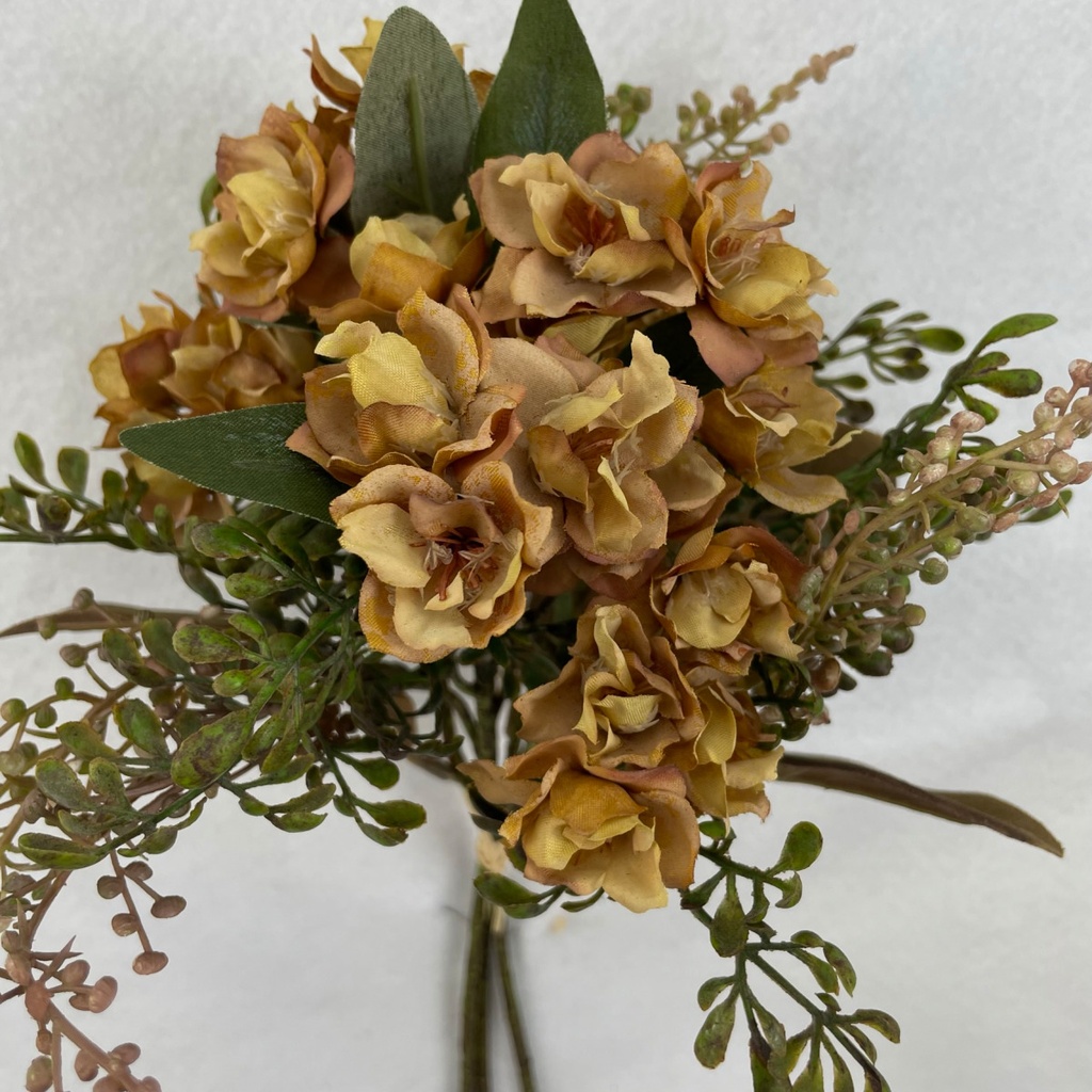 14&quot; MINI MAGNOLIA BUNDLE W/FOLIAGE BEIGE