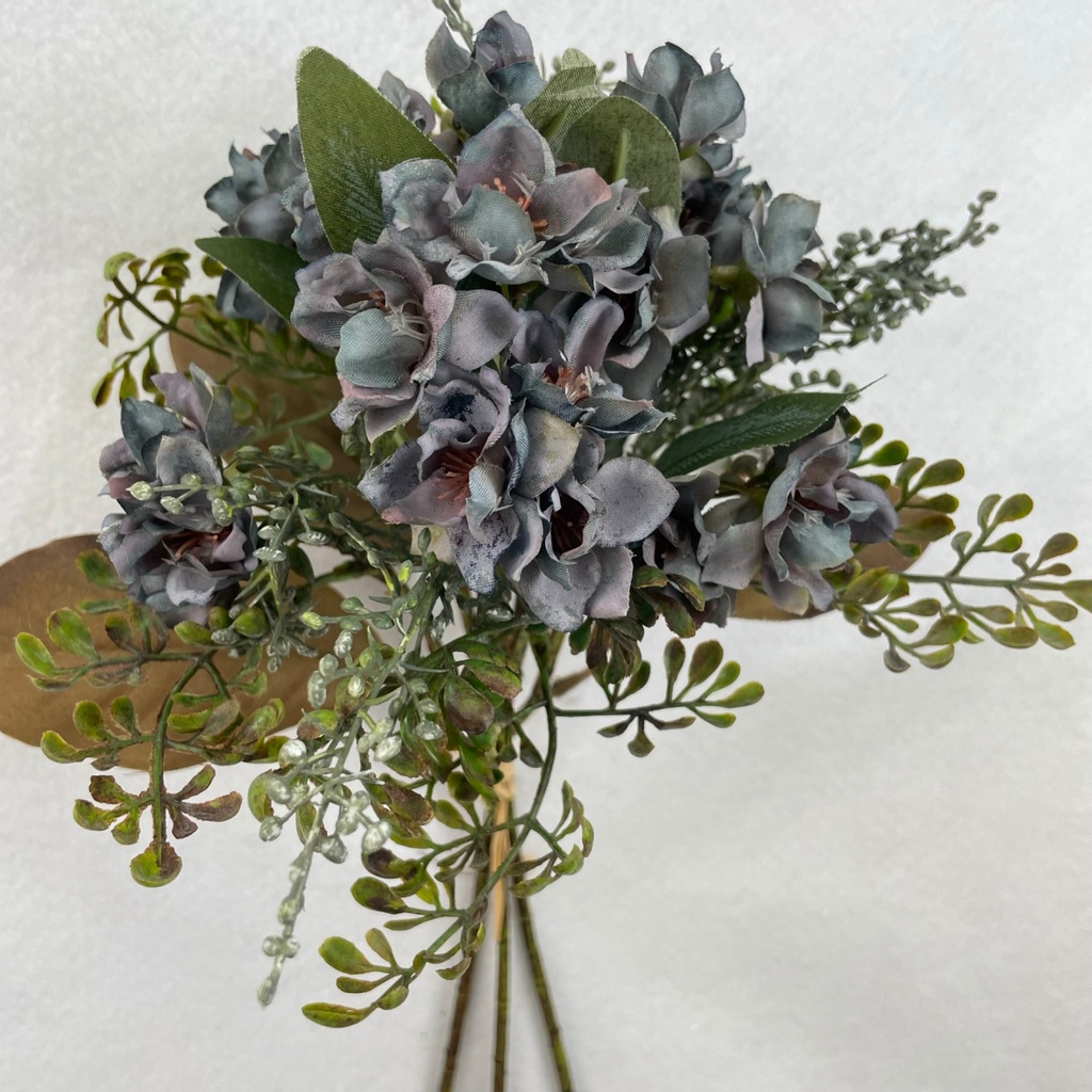 14&quot; MINI MAGNOLIA BUNDLE W/FOLIAGE BLUE