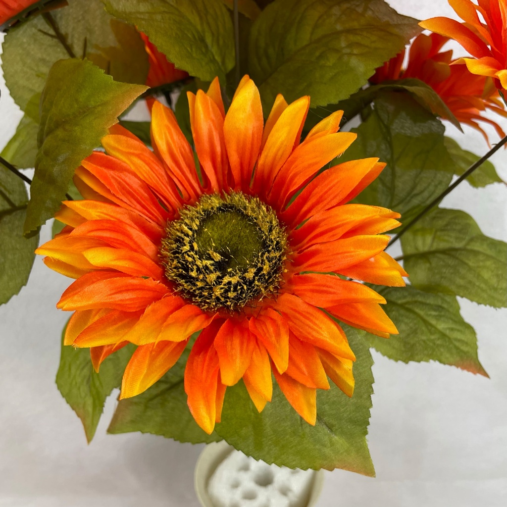 18" SUNFLOWER BUSH X10 ORANGE