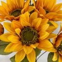 18" SUNFLOWER BUSH X8 GOLDEN YELLOW