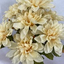 18" DAHLIA BUSH X11 CREAM