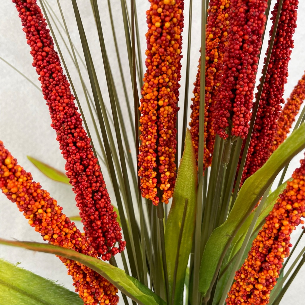 23" ASTILBE BUSH X12 RED/ORANGE