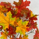 18" MAPLE LEAF BUSH X11 RED/YELLOW/GREEN