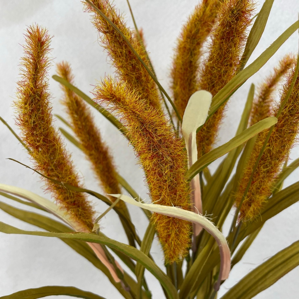 21&quot; CATTAIL &amp; GRASS BUSH X10 ORANGE