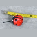 LADYBUG .75"  RED      W/WIRE