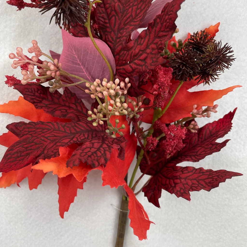 14" MAPLE LEAF MIXED FOLIAGE PICK 