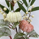 27&quot; PUMPKIN AND LEAF SPRAY W/BERRIES X