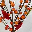 18" BERRY TWIG SPRAY X5 ORANGE/RED