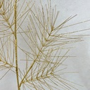 28" LONG NEEDLE GLITTER PINE SPRAY GOLD