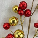 27&quot; ORANMENT BALL SPRAY RED/GOLD