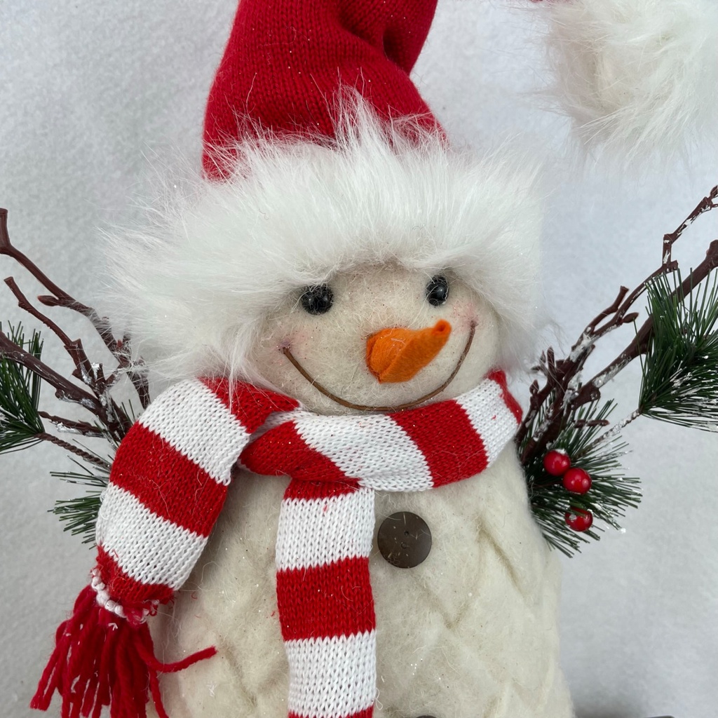 16.5" SNOWMAN W/ RED HAT