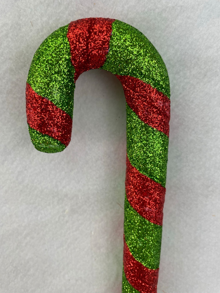 8&quot; CANDY CANE HANGER RED/GRN
