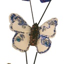 1.25" GLITTER BUTTERFLIES 24/BX 6-ASST