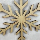 12" WOODEN SNOWFLAKE HANGER SOLID