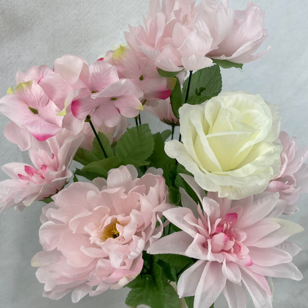 PEONY/DAHLIA/ROSE MIXED BUSH X11 PINK/CREAM