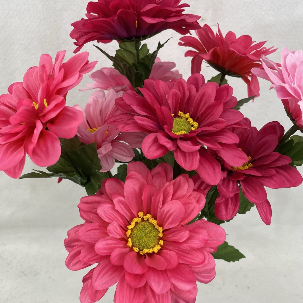 18" GERBERA BUSH X12 BEAUTY/PINK