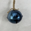 4" JINGLEBELL ORNAMENT SHINY BLUE