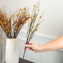 BERRY TWIG SPRAY 19&quot;  ORANGE