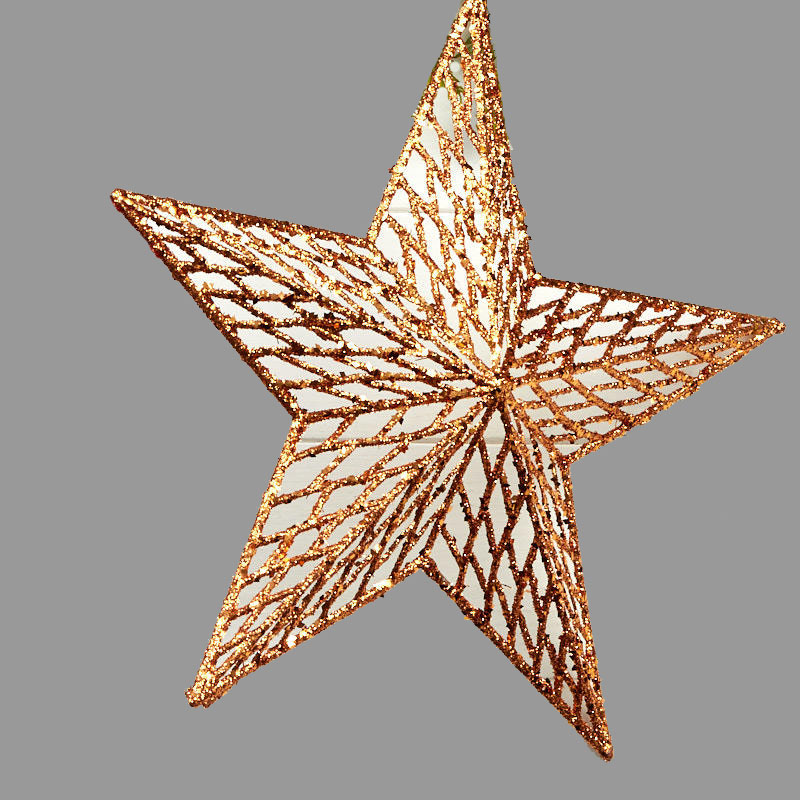 STAR 12" GLITTER COPPER