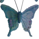 4.5"/2.5" SHEER IRR/GLIT BUTFLY BLUE W/WIRE