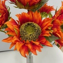 19" SUNFLOWER BUSH X5 RED/ORANGE