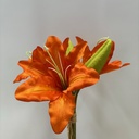 LILY TIGER 11.5" BUNDLE X6  ORANGE ( 4 BLOOMS & 2 BUDS)