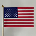 4" X 6" AMERICAN FLAG (12" STICK)