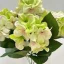 18"HYDRANGEA BUSH X7 CREAM/GREEN
