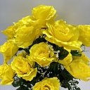 25" ROSE BUSH W/GYP X24 YELLOW