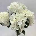 21" HYDRANGEA BUSH X5 CREAM/WHITE
