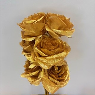 OPEN ROSE BUNDLE X6 GOLD