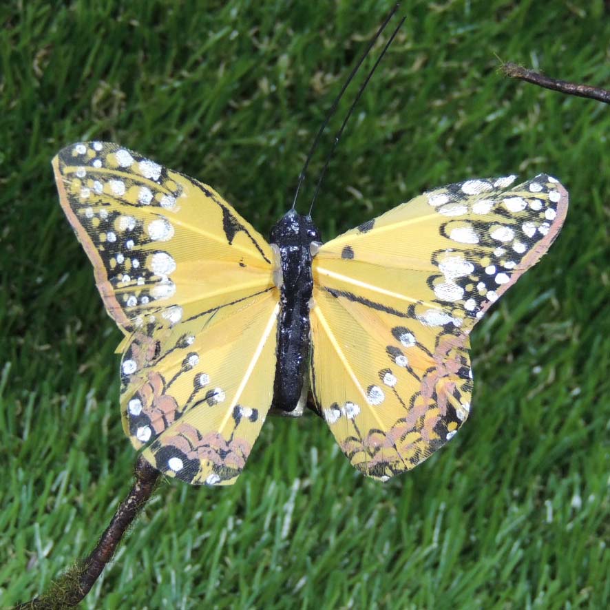 BUTTERFLY 4" 6-ASST'D  W/WIRE