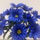 17" GERBERA DAISY BUSH X14 ROYAL BLUE