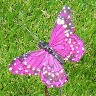 BUTTERFLY 3.25" 12 COLOR ASST'D W/CLIP