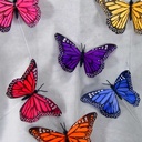 BUTTERFLY 4.5&quot; 6-JEWELTONE ASST W/WIRE