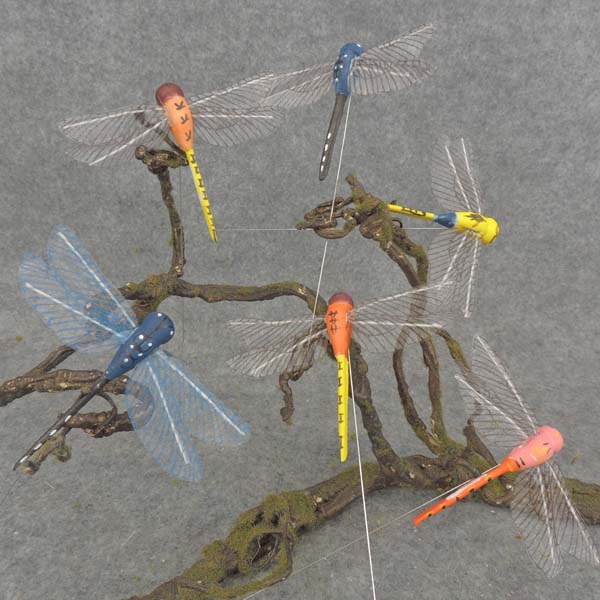 DRAGONFLY 4x3" W/WIRE 6 ASST   