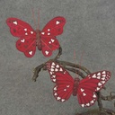 BUTTERFLY 2-ASST 3.5"& 4" CLIP RED HEARTS