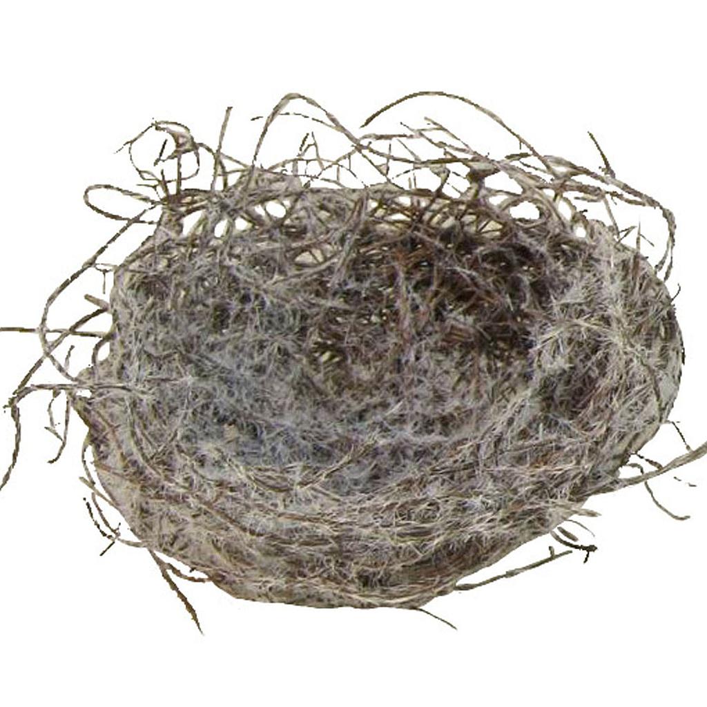 [B0833-W] 3" WHITE MOSS NEST  (12 PER BAG)